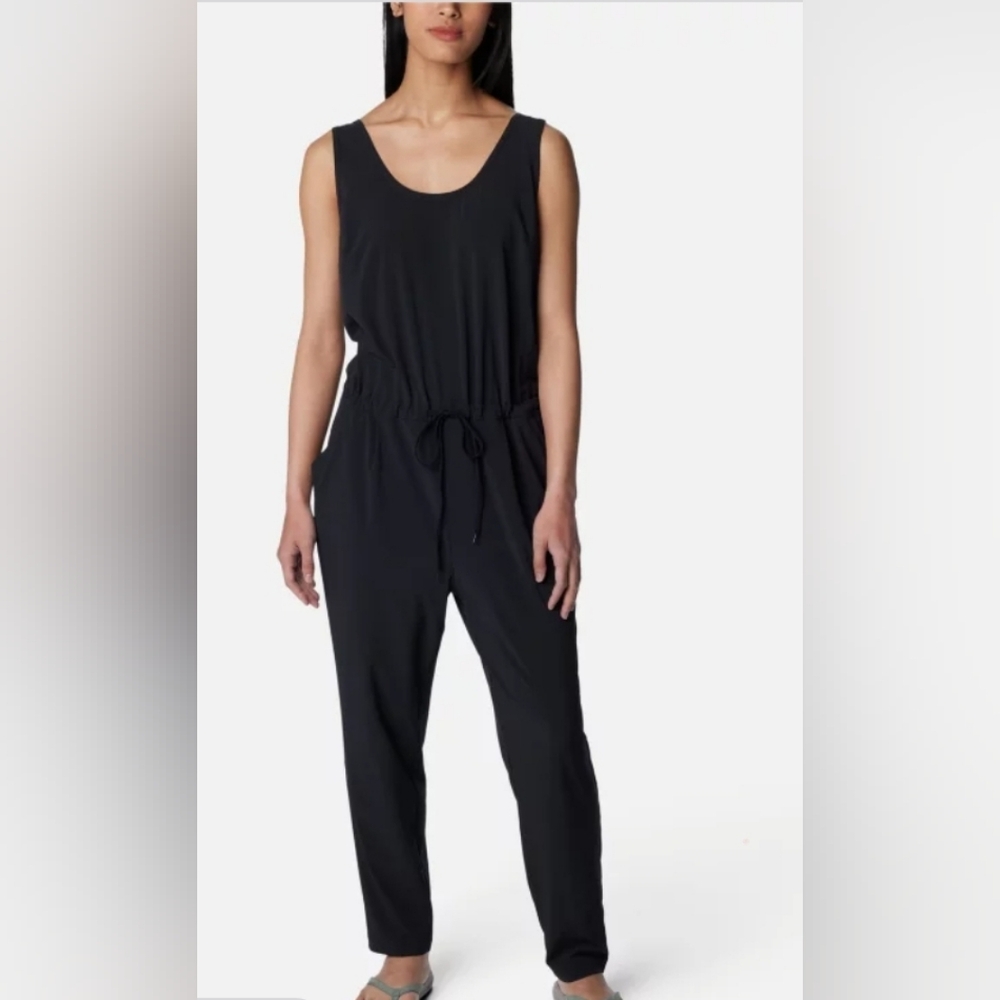 Nwt Columbia Women's Anytime Tank Jumpsuit Black
